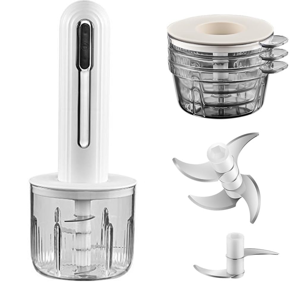 4-Cup Electric Food Chopper For Meat,Onions,vegetables,Garlic,Complementary Food, Meat Chopper Blender,Wireless Electric Food Pr