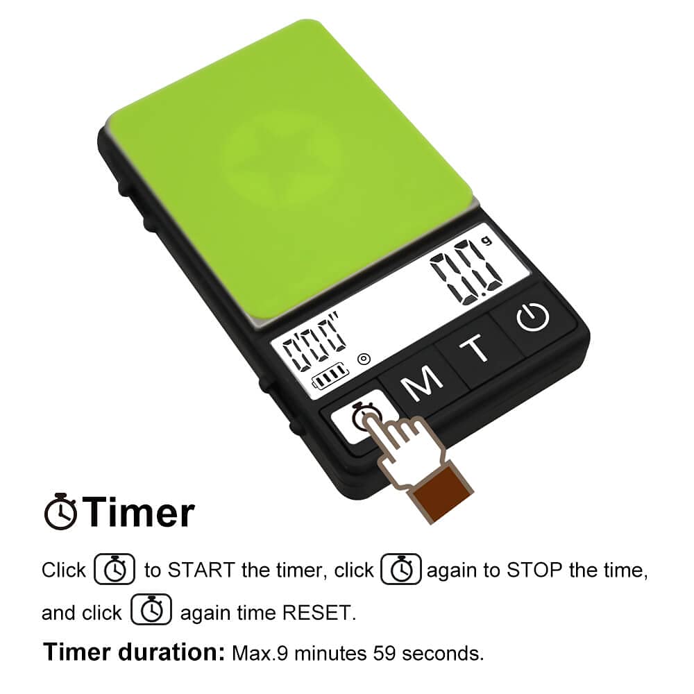 Neoweigh (Latest Version) Espresso Scale With Timer 1000G X 0.1G, Espresso Coffee Scale For Drip Tray, 35 Ounces/0.01Oz,Coffee S