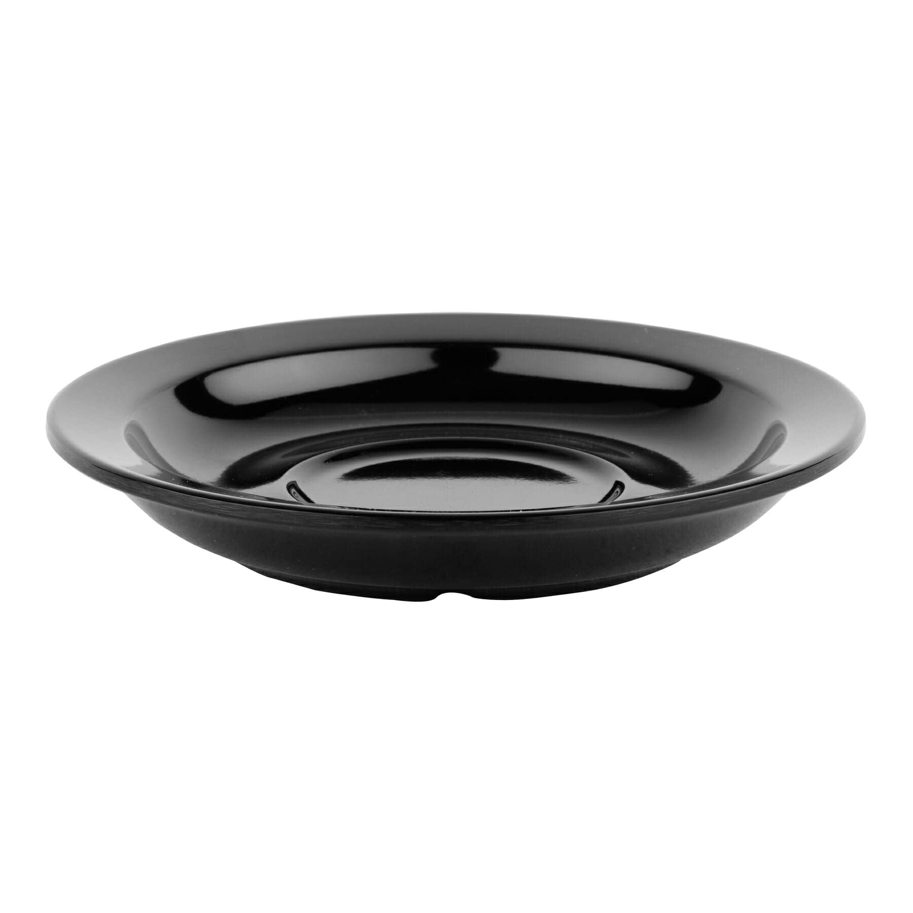 G.E.T. Su-4-Bk Melamine Saucer For Espresso Cup, 4.5'', Black (Set Of 12)