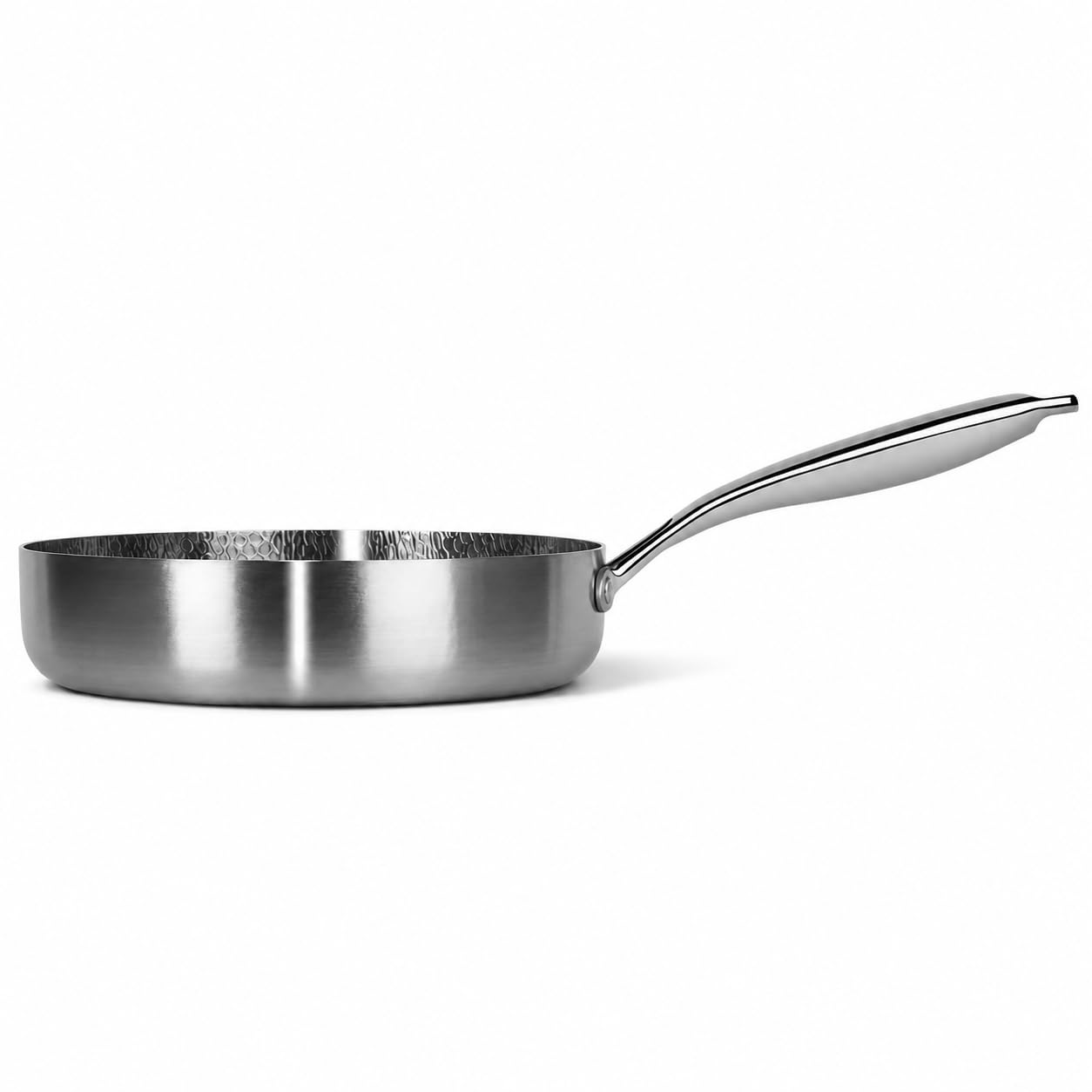 siraat Titanium Hammered Deep Pan Pro, PFAS Free Frying Pan 7.8
