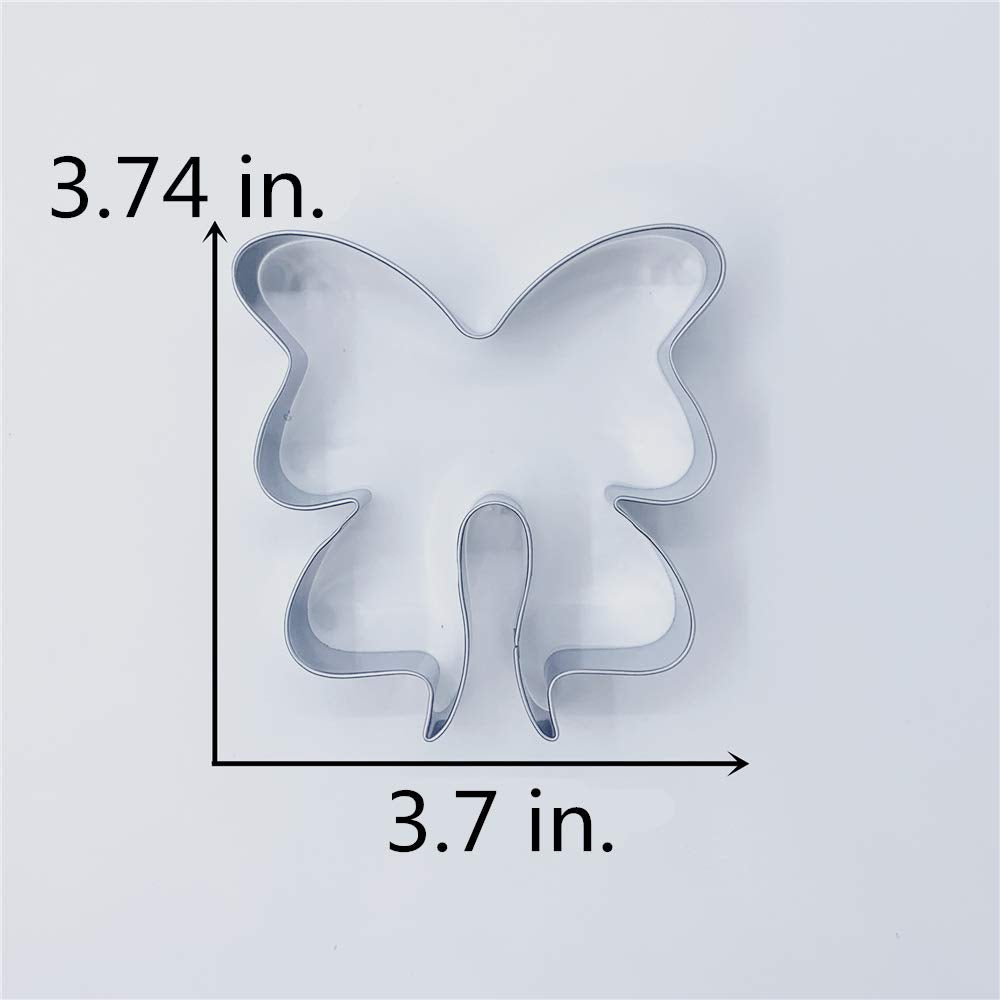 Liliao Bowtie Ribbon Cookie Cutter - 3.7 X 3.8 Inches - Stainless Steel