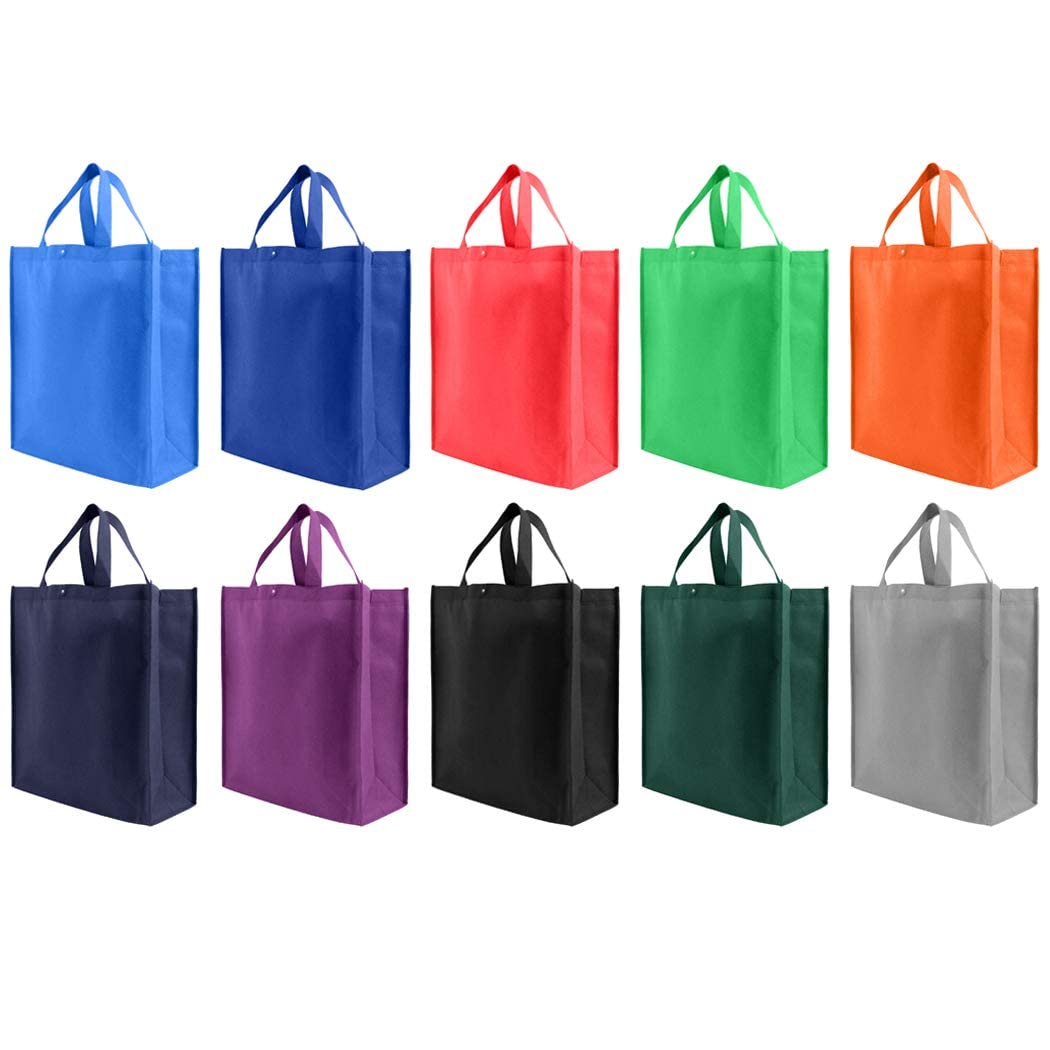 Simply Green Solutions - Reusable Grocery Bags, Durable Tote Bags, Shopping Bags For Groceries, Utility Tote, Reusable Gift Bags