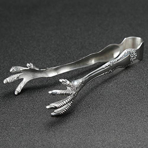 Massjoy 2 Pcs Bar Ice Hockey Special Eagle Claw Shape Ice Tongs Serving Tongs