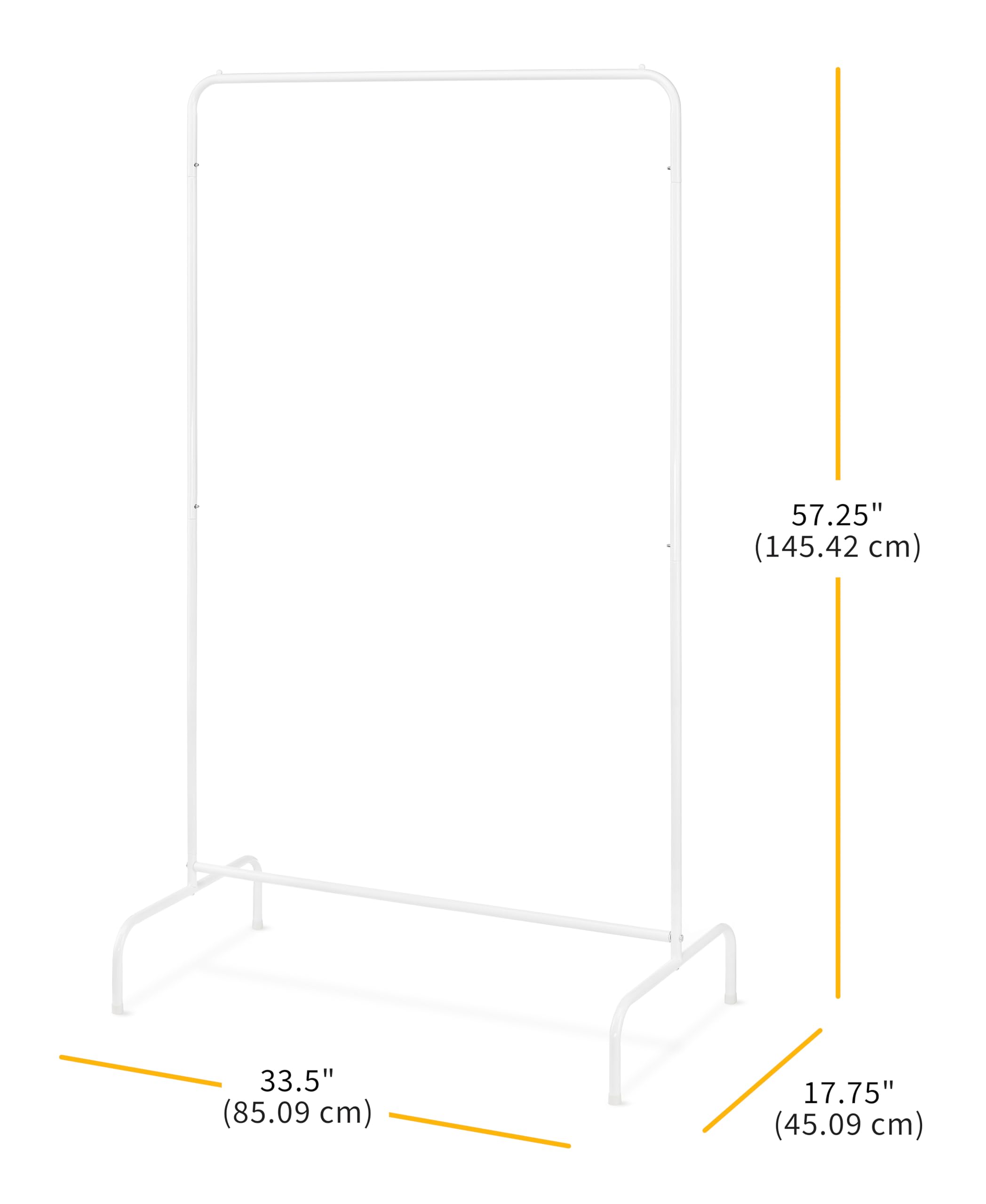 Whitmor Freestanding Garment Rack, White