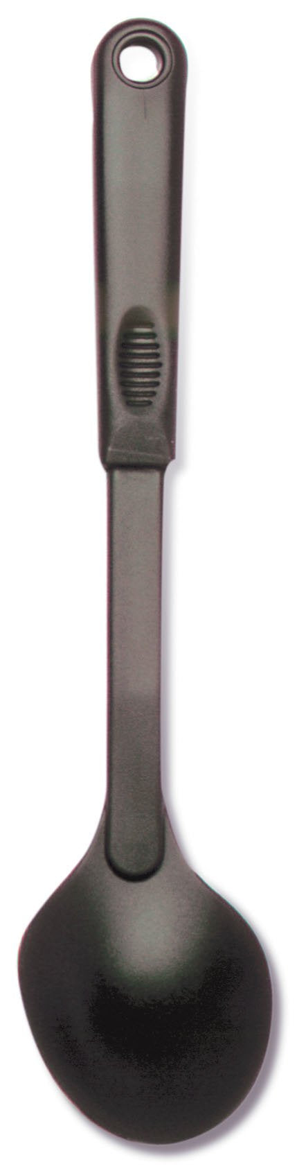Norpro Nylon 12-Inch Solid Spoon, Pack Of 1, Black