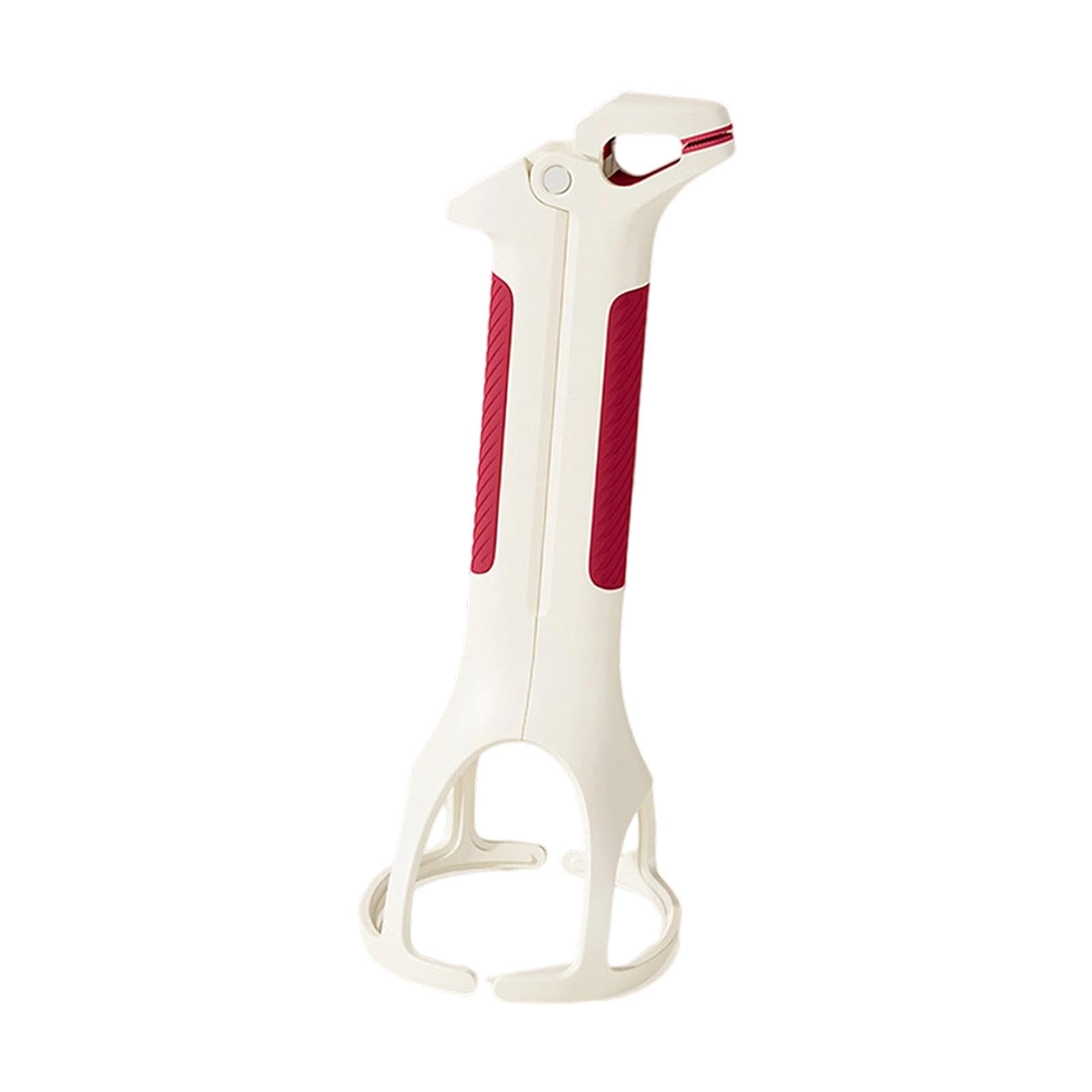 Ujeavette 2 In 1 Hot Plate Gripper Bowl Clip Kitchen Tong For Baking Microwave Cooking White Red