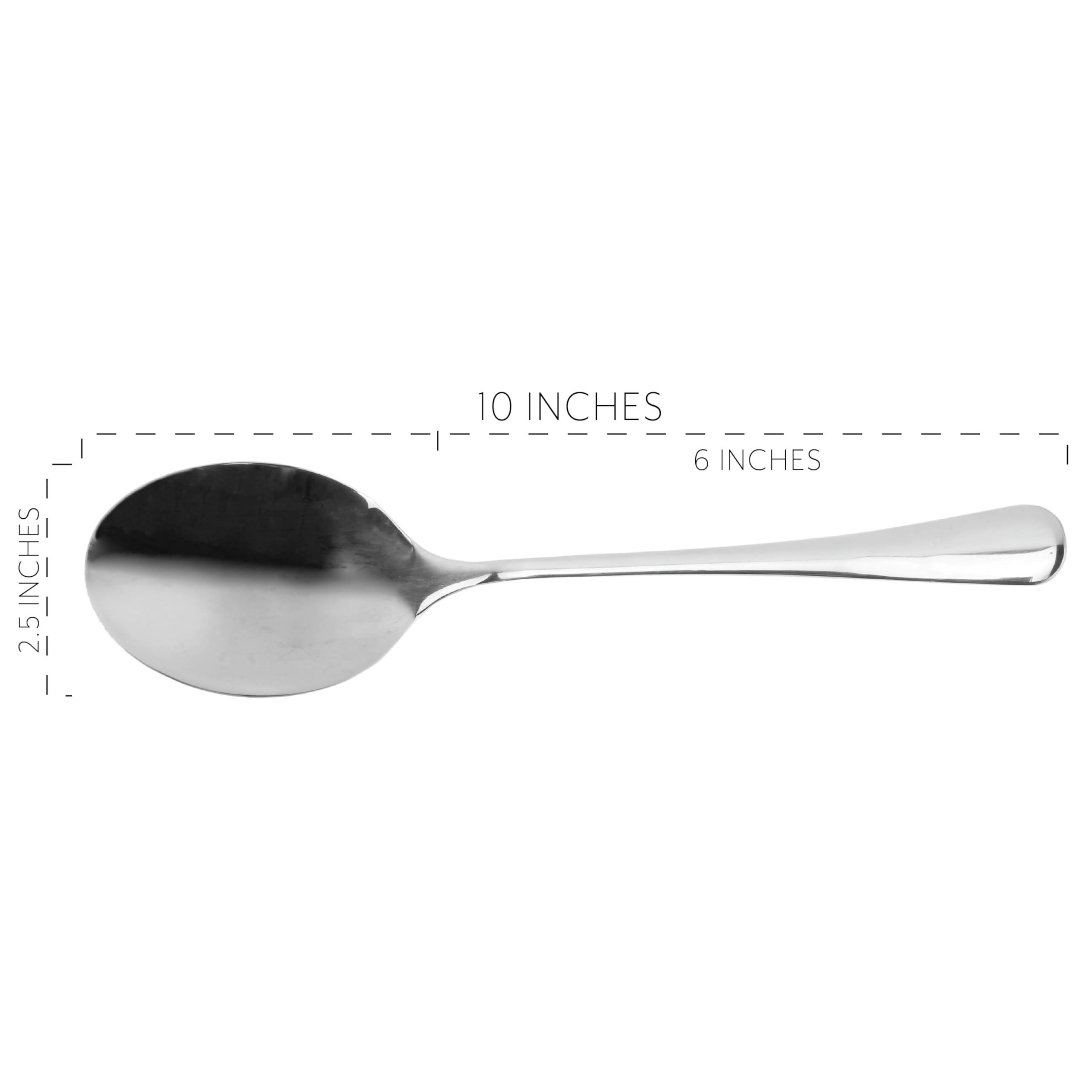Cornucopia Stainless Steel X-Large Serving Spoons (2-Pack)  Serving Utensil  Buffet & Banquet Style Serving Spoons-(2 Spoons)