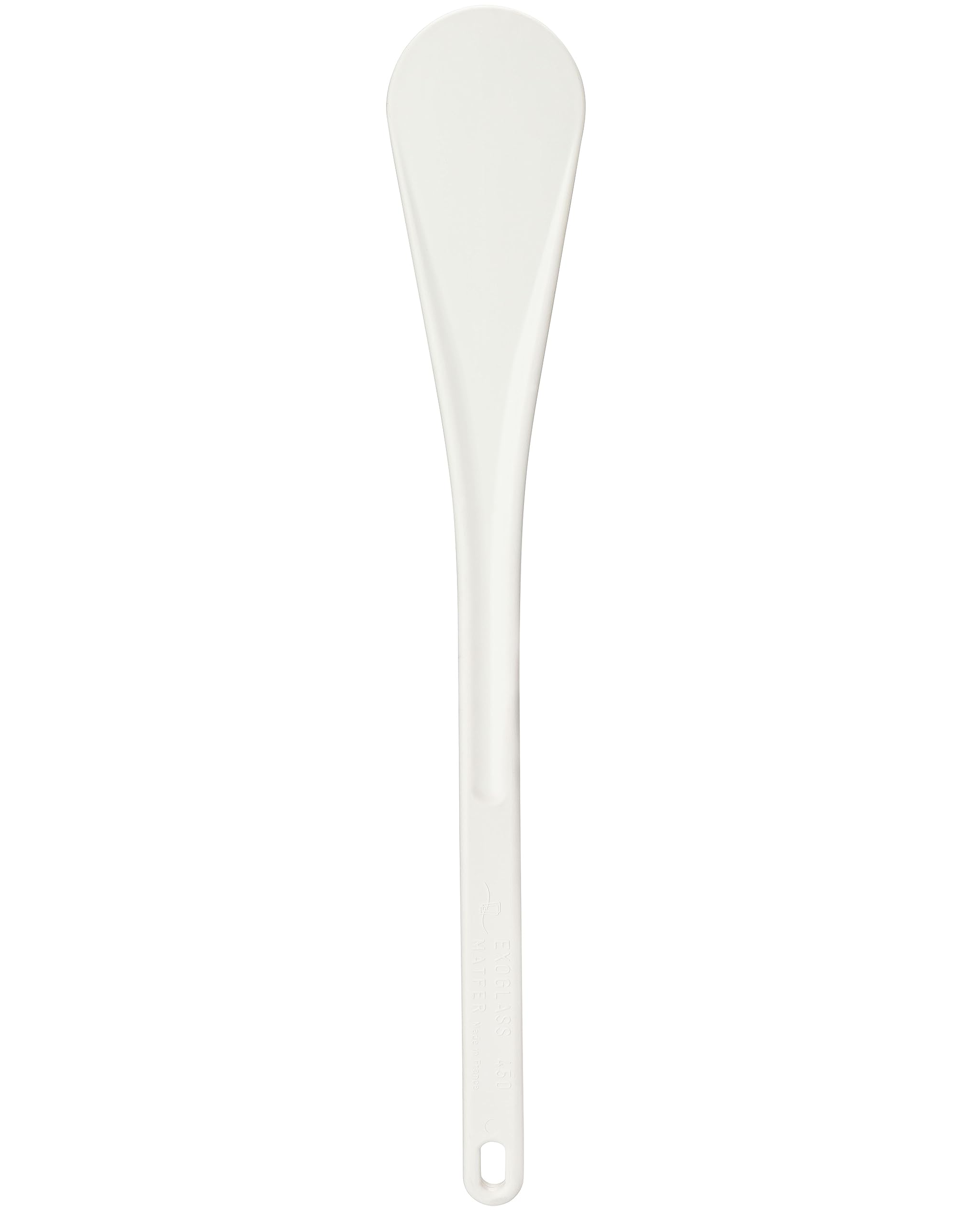 Matfer Bourgeat Exoglass High Temperature Spoonula, 19 3/4 - Spatula for Mixing, Baking & Scraping