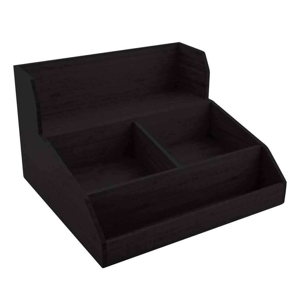 Restaurantware Restpresso 15 X 14.25 X 9.25 Inch Coffee Condiment Organizer 1 Countertop Tea Station Organizer - 3 Shelf Heavy-D