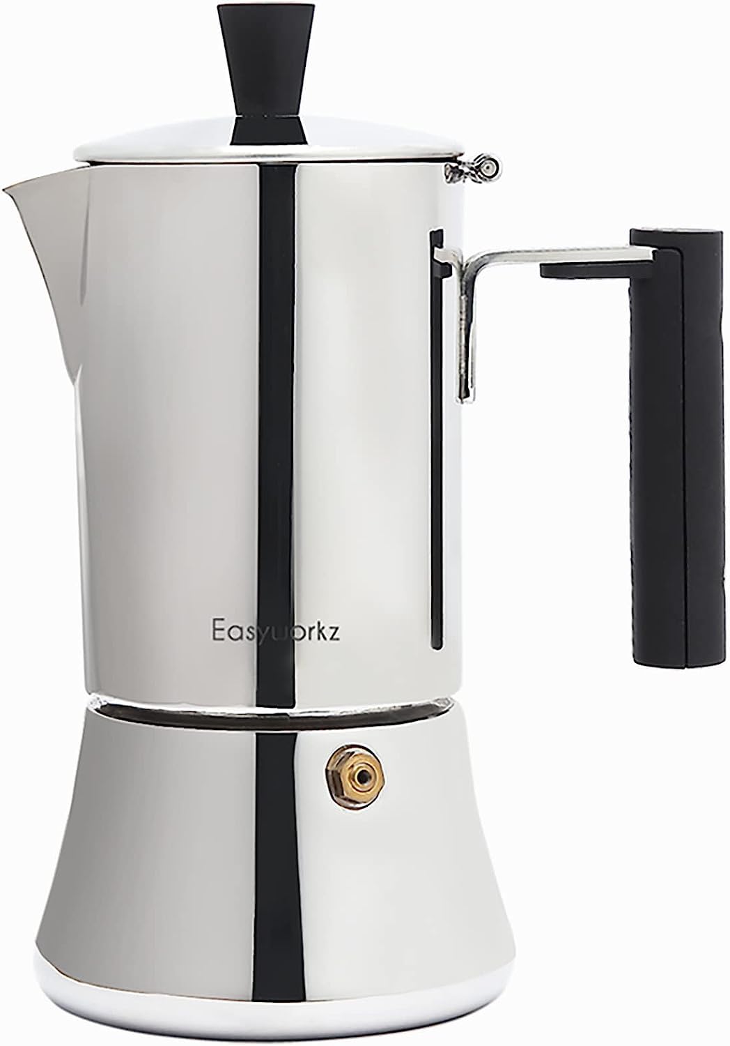 Easyworkz Pedro Stovetop Espresso Maker 4Cup 200Ml Stainless Steel Italian Coffee Machine Maker Moka Pot Induction Espresso Pot
