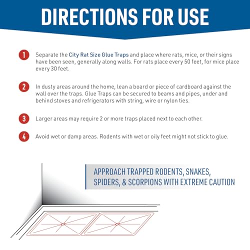 J T Eaton 100N-6 Stick-Em City Rat And Snake Glue Traps, 2