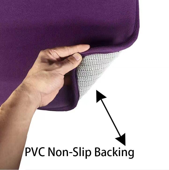 Madeals Memory Foam Bath Mat Set 3 Piece And Toilet Tank Cover Set Combo, Bath Mat Set 2 Piece And Toilet Lid And Tank Cover Set
