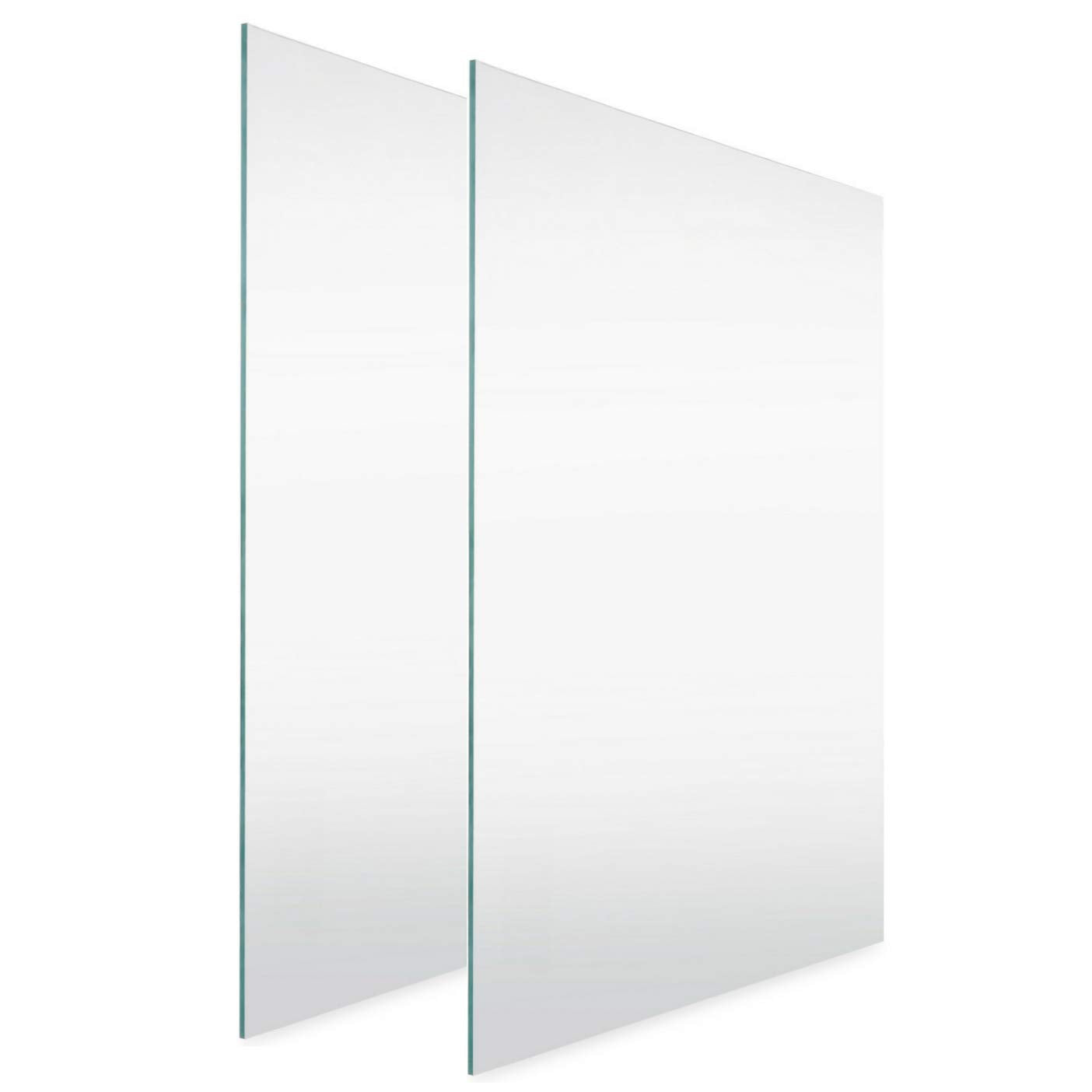 MIFFLIN-USA Picture Frame Glass Replacement Sheets (5x7 inch, Crystal Clear, 2 Pack) 5 by 7 High-Definition Photo Frame Glass Sh