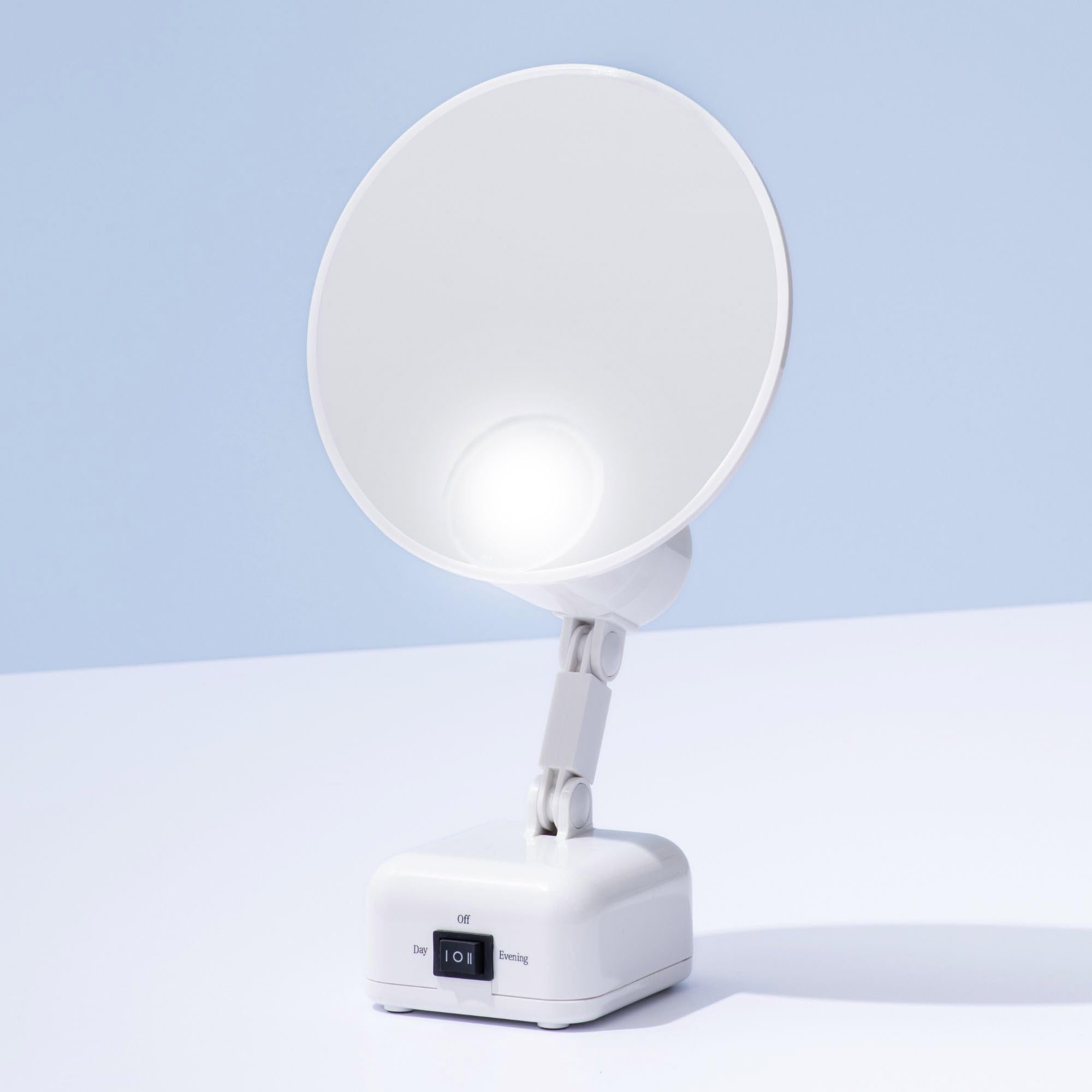Floxite 15X Supervision Magnifying Mirror Light, Dove White