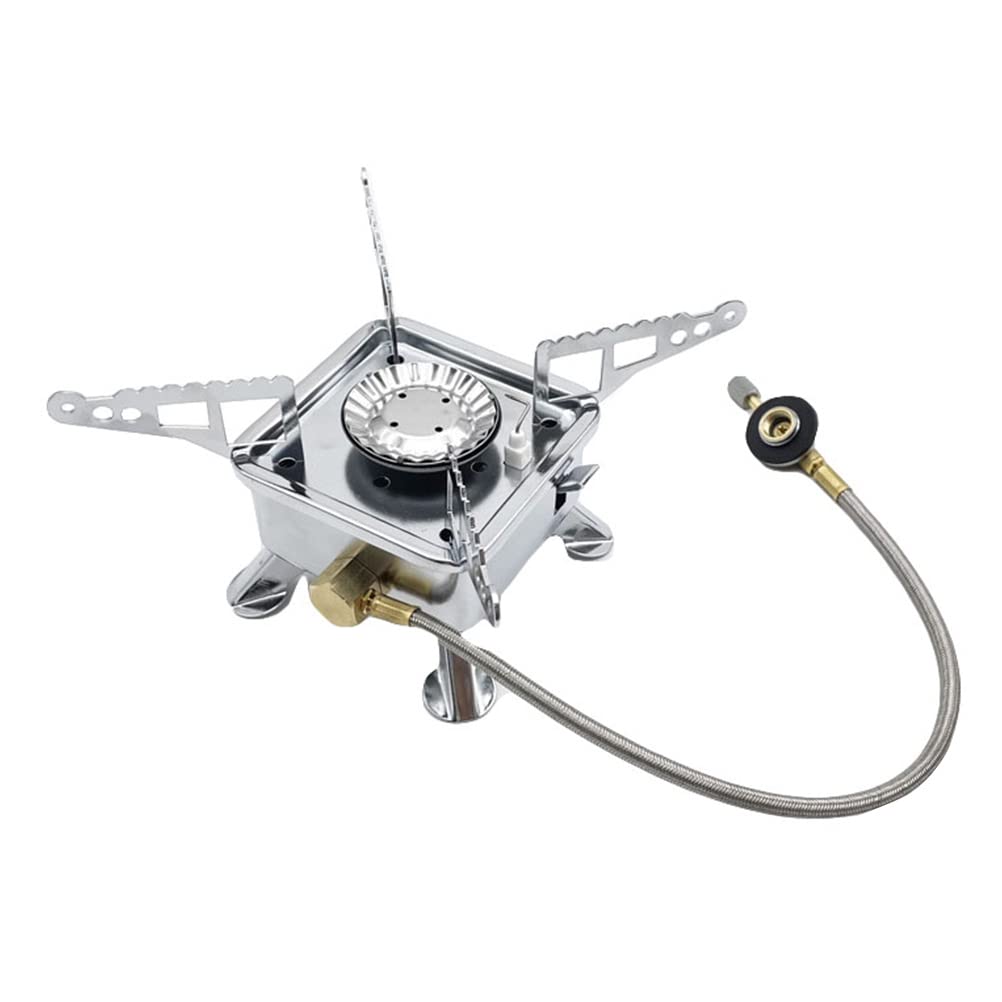 NEAR STOP Stainless Steel Portable Camping Stove Outdoor Stove Portable Camping Gas Stove Camping Cooker Burner