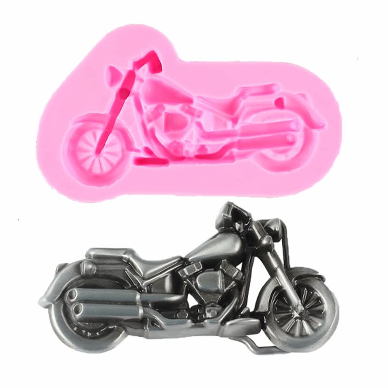 2Pcs Motorcycle Silicone Molds For Diy Fondant Candy Making Chocolate Mold Desserts Ice Cube Gum Clay Biscuit Plaster Resin Cupc