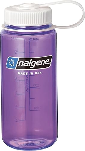 Nalgene Tritan Wide Mouth BPA-Free Water Bottle  Purple  16 oz (342056)