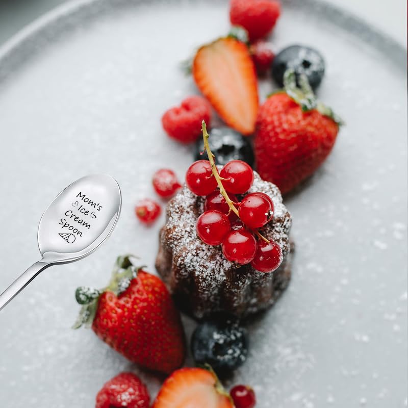 Cute Spoons Mothers Day Birthday Gifts For Mom Women From Daughter Son - Moms Ice Cream Coffee Cereal Spoon Best Mom Mama Christ