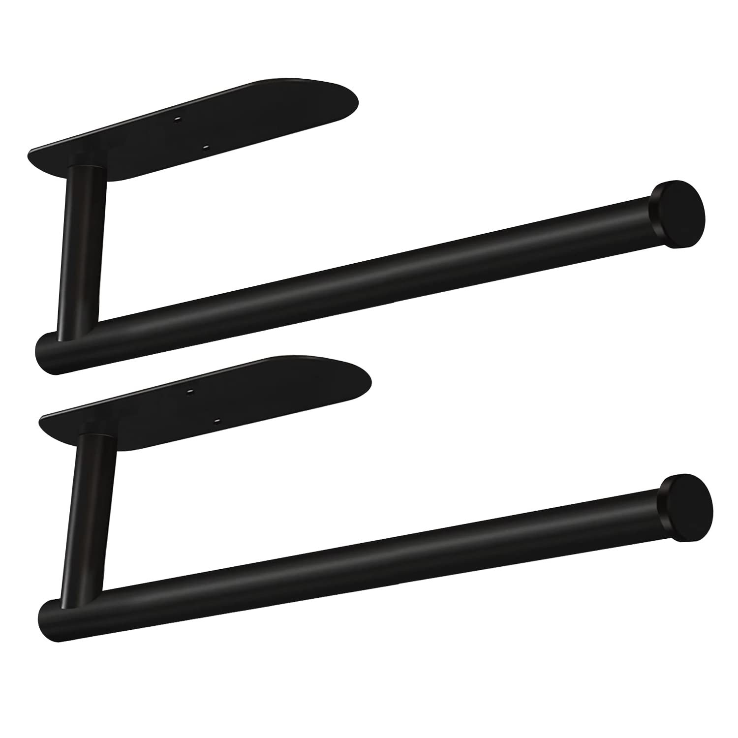 Paper Towel Holders-Blcak,Paper Towels Rolls - for Kitchen,Paper Towels Bulk- Self-Adhesive Under Cabinet,Both Available in Adhe