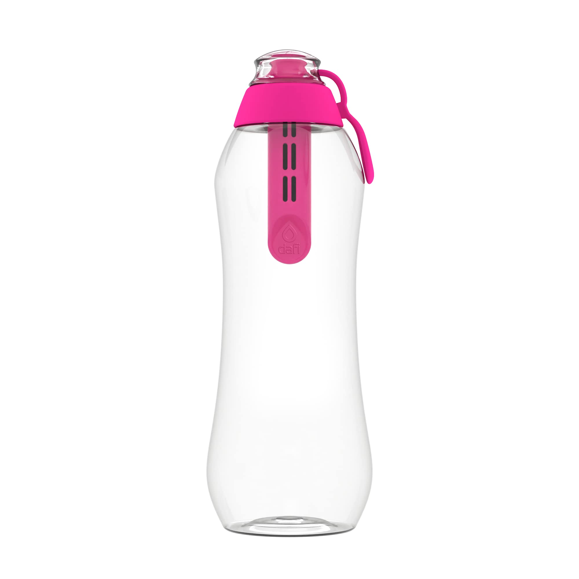 Dafi Sport Water Bottle with Filter PINK | 24 oz | personal reusable water bottle, backpacking filter replacement, tap water str