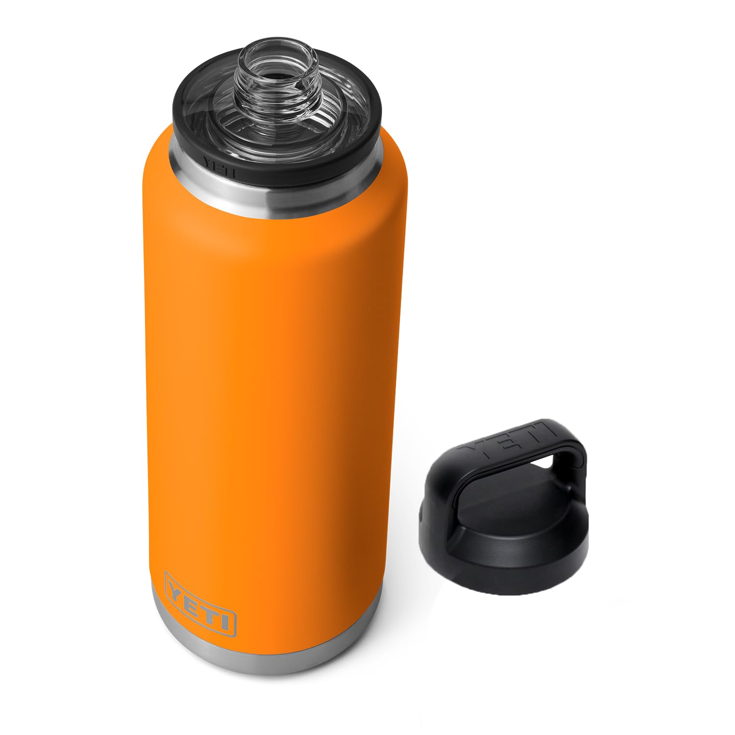 YETI Rambler 46 oz Bottle, Leakproof, Vacuum Insulated, Stainless Steel with Chug Cap, King Crab