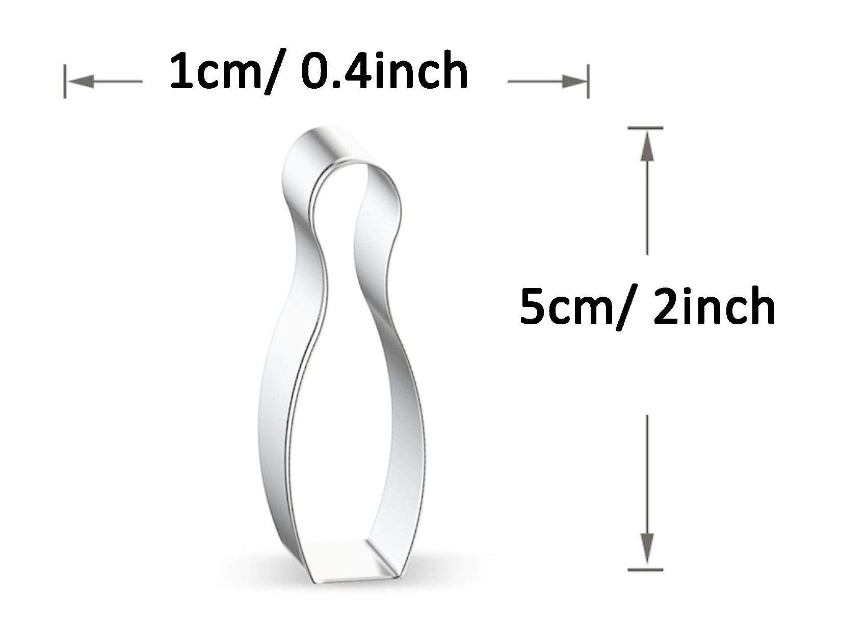 Wjsyshop Mini Bowling Pin Cookie Cutter - B Small Size
