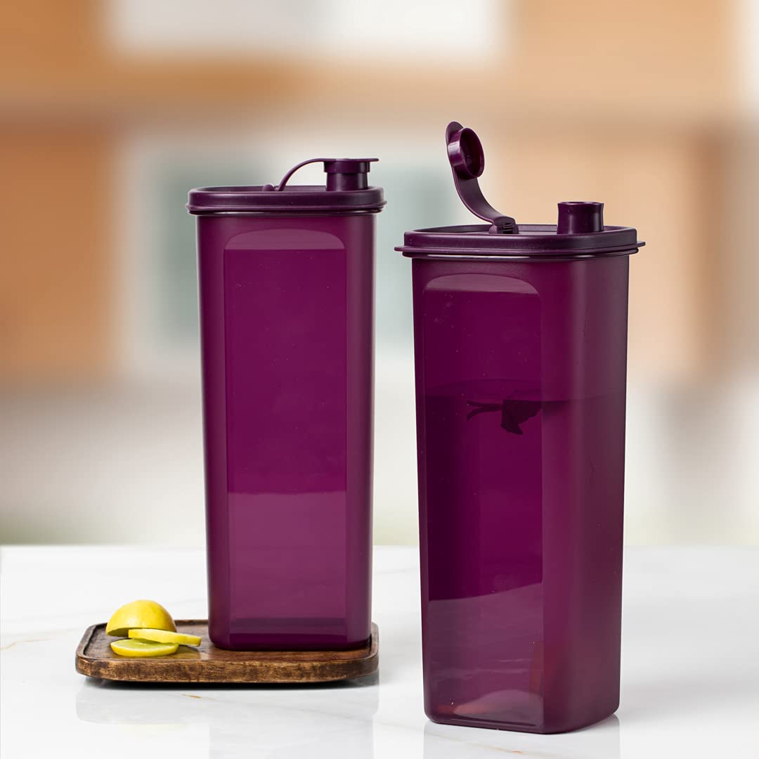 Tupperware Fridge Bottle Pitcher Slim Line 2L 2Pc