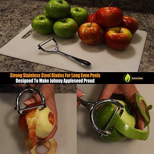 Cave Tools Vegetable Y Peeler Julienne Swivel Slicer With Potato Eye Remover For Peeling Fruits And Vegetables - Kitchen Gadgets