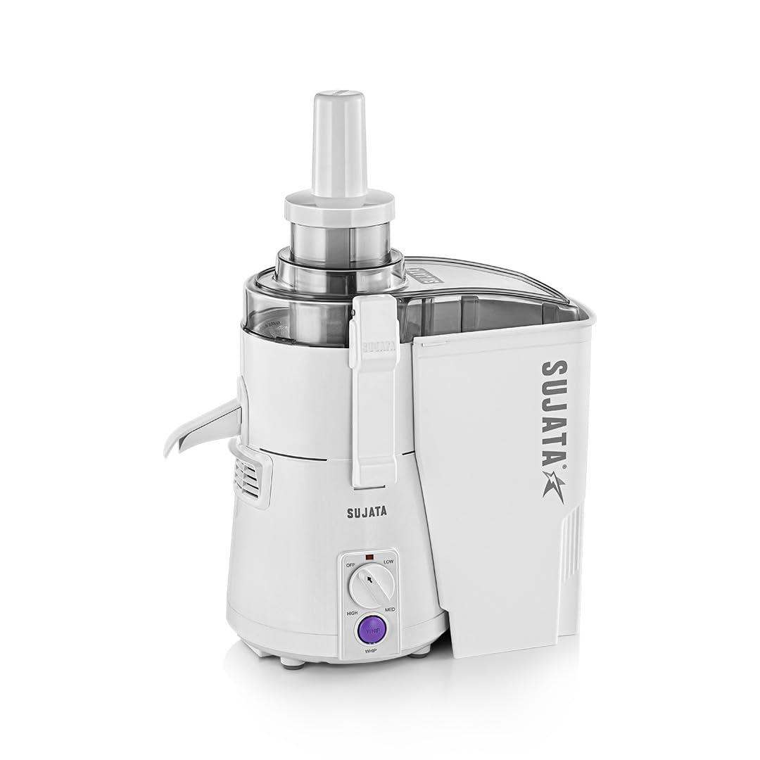 Sujata Powermatic Pro Juicer|900 Wattspowerfull Motor|22000 Rpm|NonStop 90 Mins Running|Centrifugal Juicer| White
