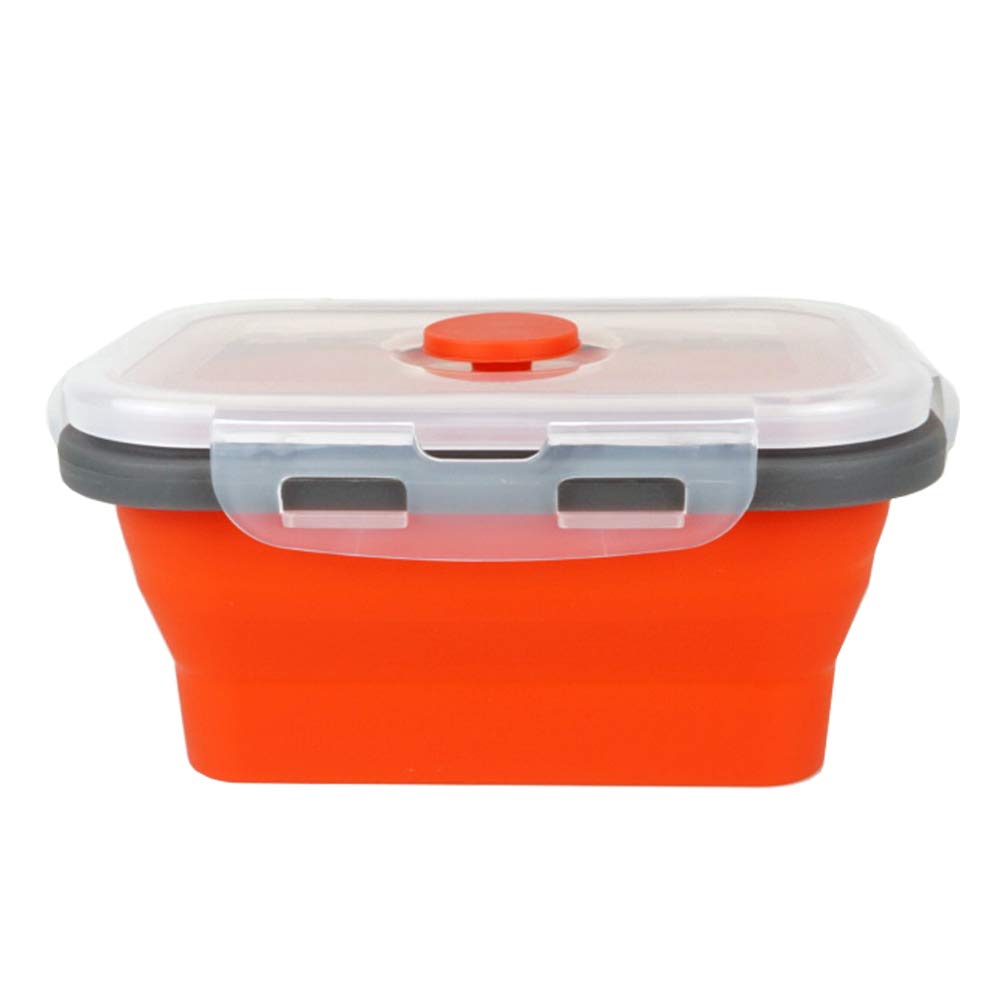 Cartints Set Of 3 Collapsible Food Storage Containers Collapsible Silicone Bowls, Silicone Lunch Containers With Airtight Lids,