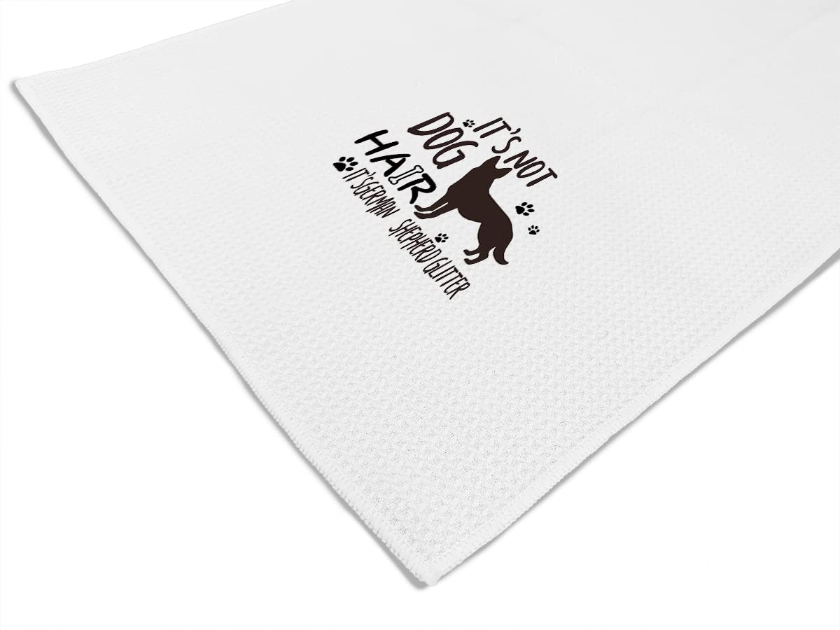 Its Not Dog Hair Its German Shepherd Glitter Hand Towels Kitchen Towels Dish Towels,Fall Funny Dog Decor Towels,Dog Lovers Dog M