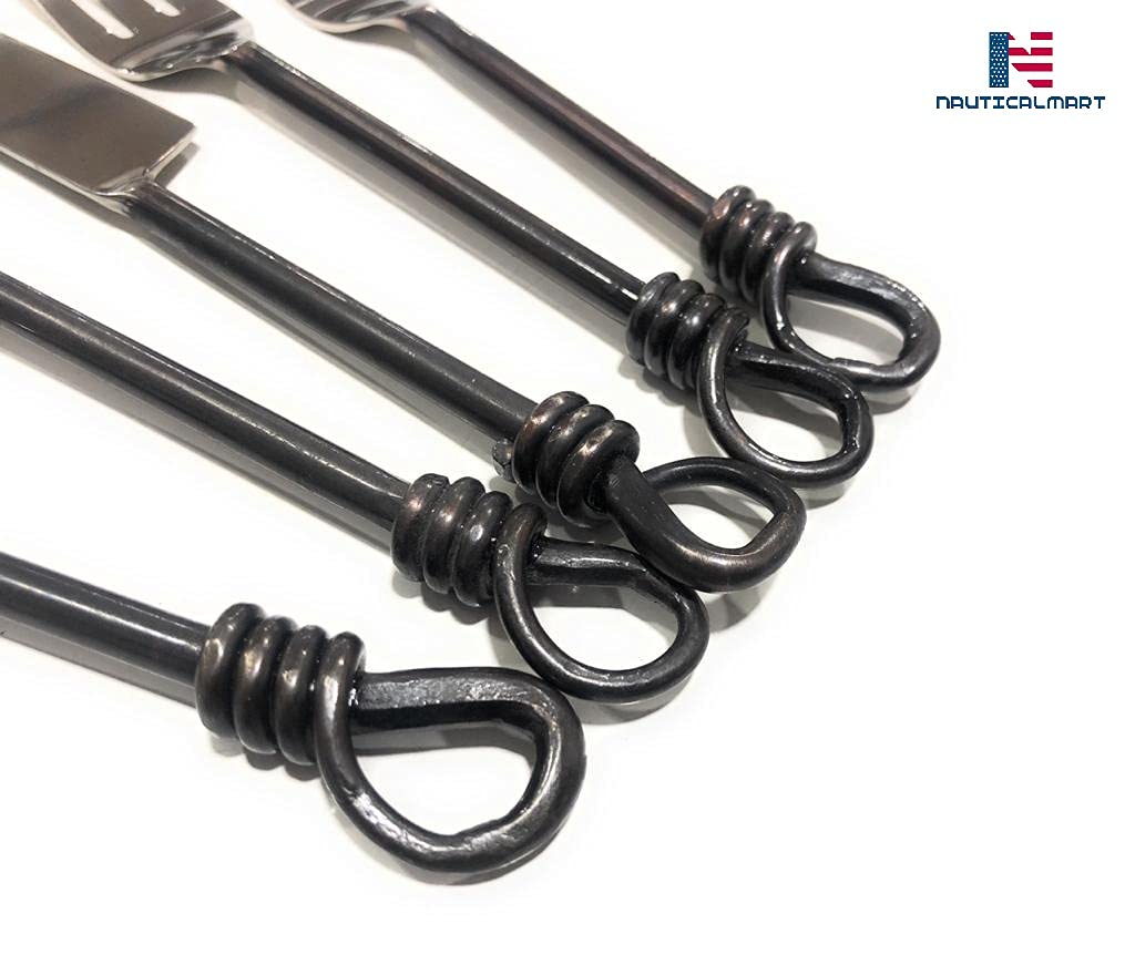 Dining Cutlery Hand Forged Stainless Steel Flatware Cutlery For Family Dinner,Hotel, Restaurant, Entertaining, Party, Buffet, Ca