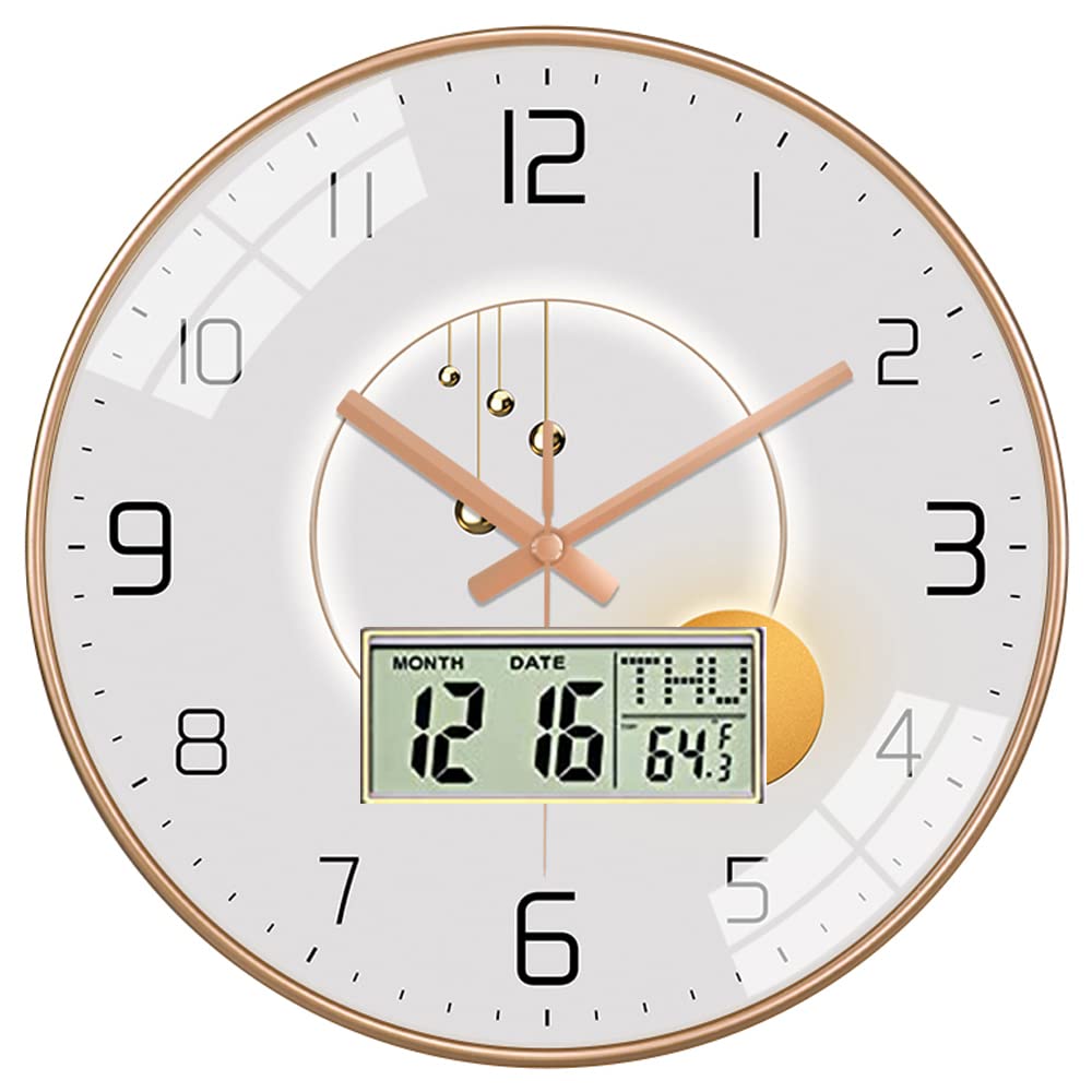 Star Work Non Ticking Silent Quartz Vintage Wall Clock For Home Bedroom Hall Living Room Office | Mute And Quiet Wall Clocks (Pe