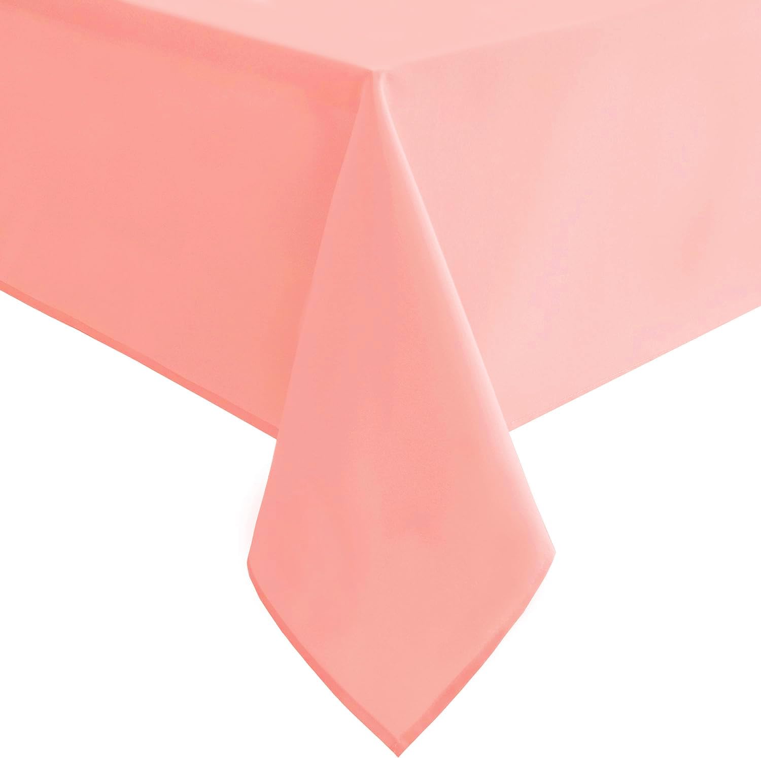 Hiasan Rose Pink Rectangle Tablecloth - Waterproof Washable Polyester Christmas Fabric Table Cloth For Buffect Dining Birthday P