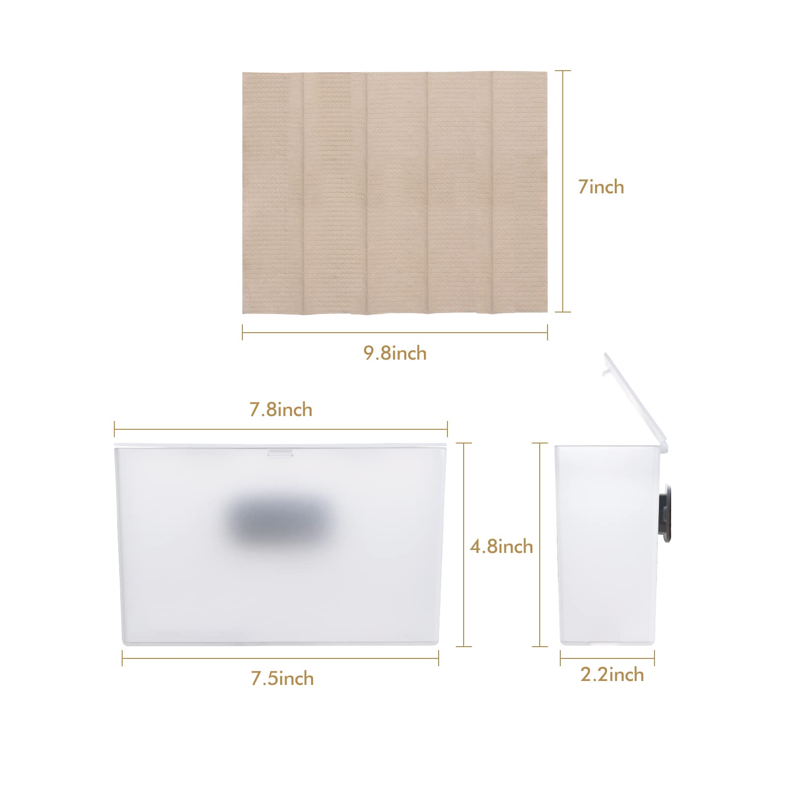 Drdirt Bamboo Multifold Paper Towels - Five-Fold Design, Sustainable, Soft And Absorbent Hand Towels For Bathroom,Home And Kitch