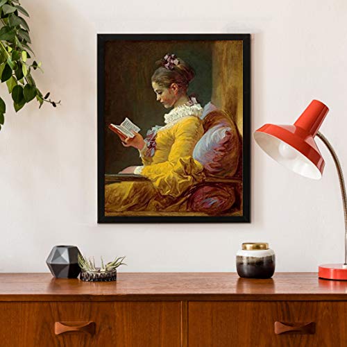 Posterazzi Young Girl Reading Poster Print By Jean Honore Fragonard, (11 X 14)