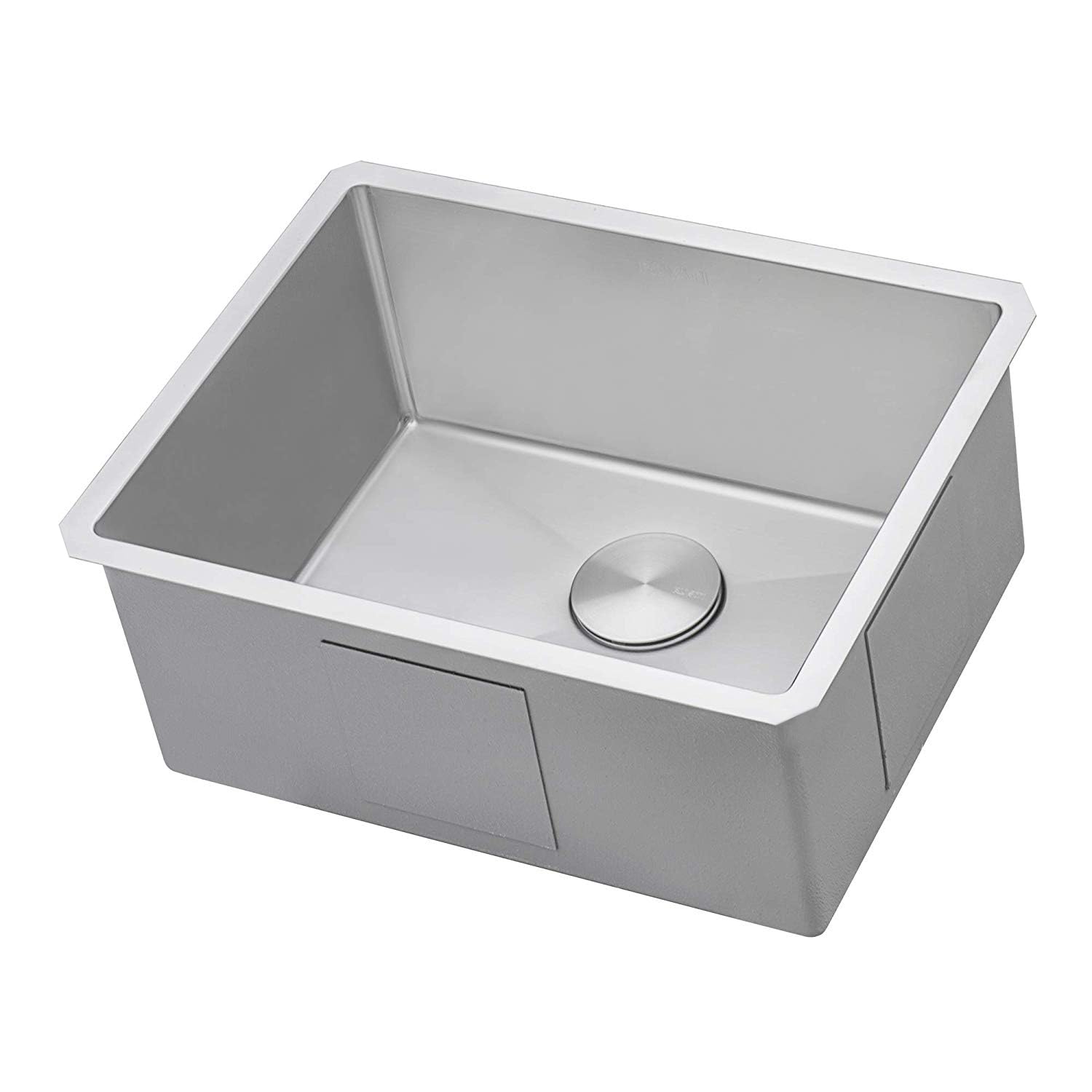 Ruvati 23-Inch Undermount 16 Gauge Tight Radius Stainless Steel Kitchen Sink Single Bowl - Rvh7123
