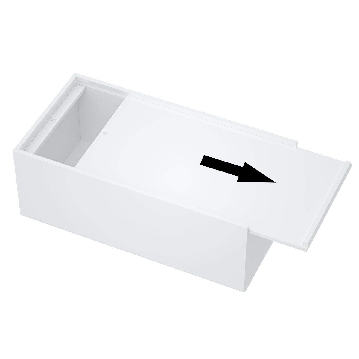 FEMELI Acrylic Tissue Box Cover Rectangular Facial Tissue Holder Case Dispenser for Bathroom Kitchen Bedroom Office