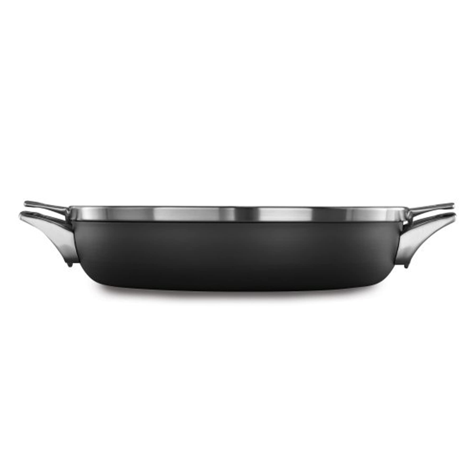 Calphalon Premier Space Saving 12 Everyday Pan With Lid, Hard-Anodized Nonstick Cookware W/Mineralshield Technology, Dishwasher 