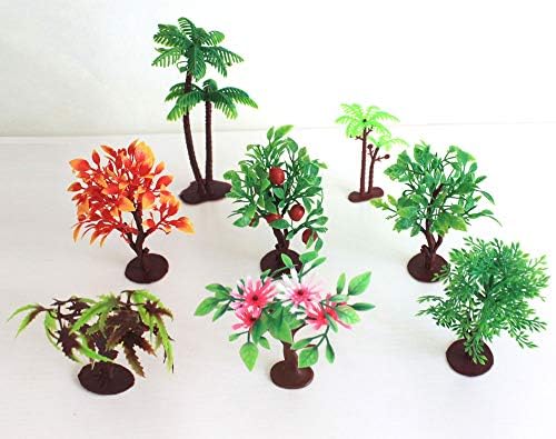 Upgrade Trees Cake Decorations  OrgMemory Model Trees with Bases  (19pcs  3''-5.5''/7.5-14 cm)  Ho Scale Trees  Diorama Supplies for Crafts or Cake Decorations