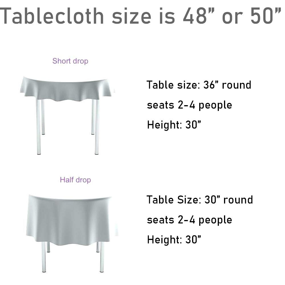 Partydelight Sequin Tablecloth, Christmas Tree Skirt, Round, 50'', Silver