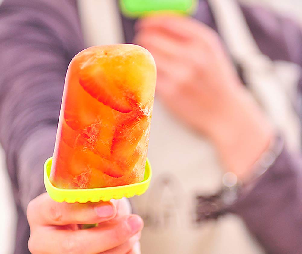 Popsicles Molds, Ozera Set Of 6 Reusable Ice Pop Molds Easy Release Popsicle Maker Molds Cream Popcical Molds For Homemade Popsi