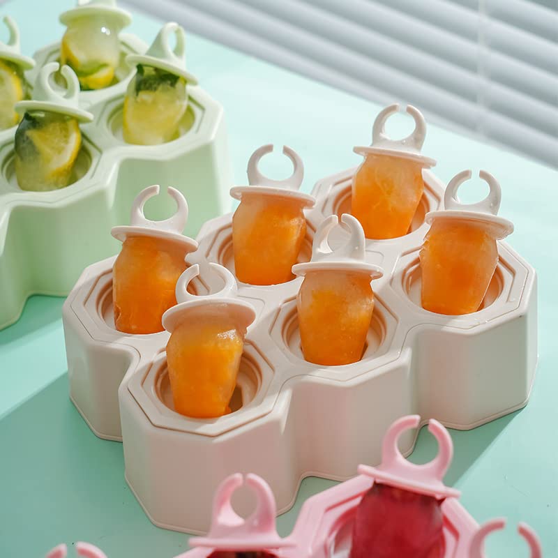 Jinru Baohua Ring Popsicle Molds 12 Pcs Silicone Popsicle Molds Bpa Free Reusable Popsicle Molds Easy Take Off Popsicle Maker (B