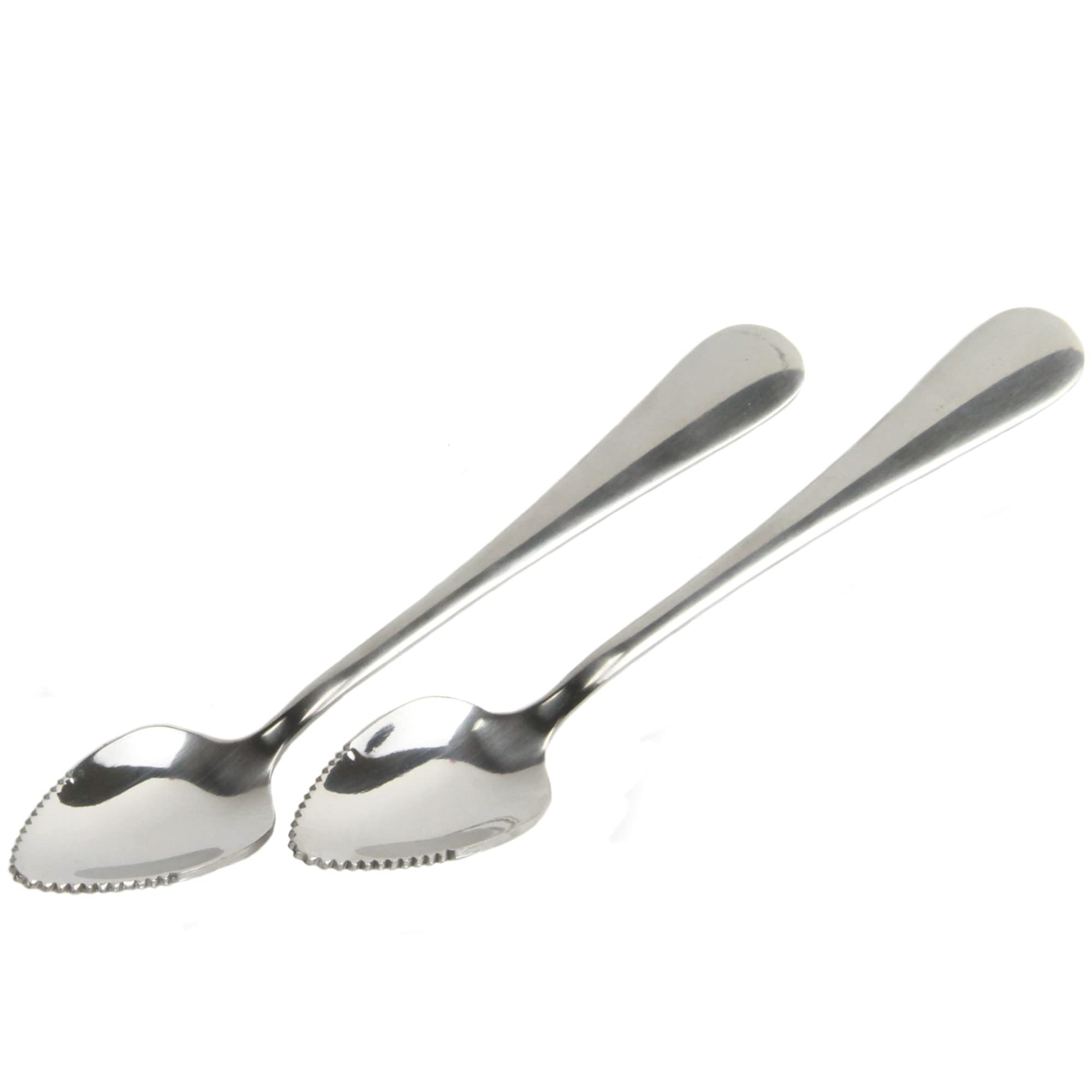 Chef Craft Serrated Grapefruit Spoon, 6.5 Inches In Length 2 Piece Set, Stainless Steel