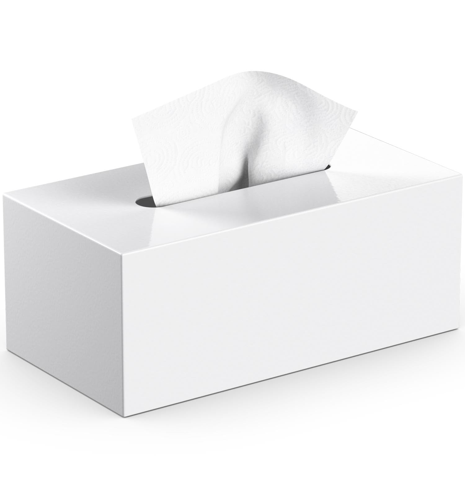 Livelab Metal Tissue Box Cover, Rectangular Tissue Box Holder Modern Decor Facial Napkin Holder Tissue Box Dispenser For Bathroo