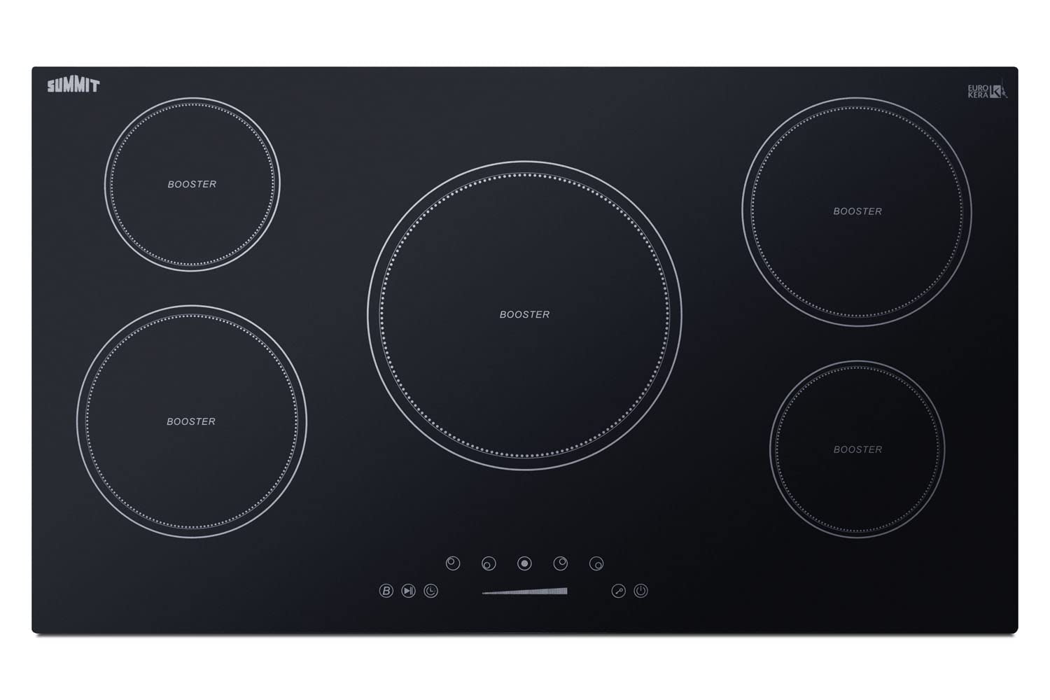 36'' Wide 208-240V 5-Zone Induction Cooktop