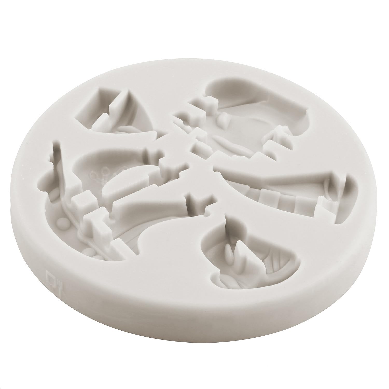 Minfeidms Sailing Ship Silicone Molds Compass Anchor Rudder Lifebuoy Lighthouse Fondant Molds Treasure Coins Chocolate Mold For