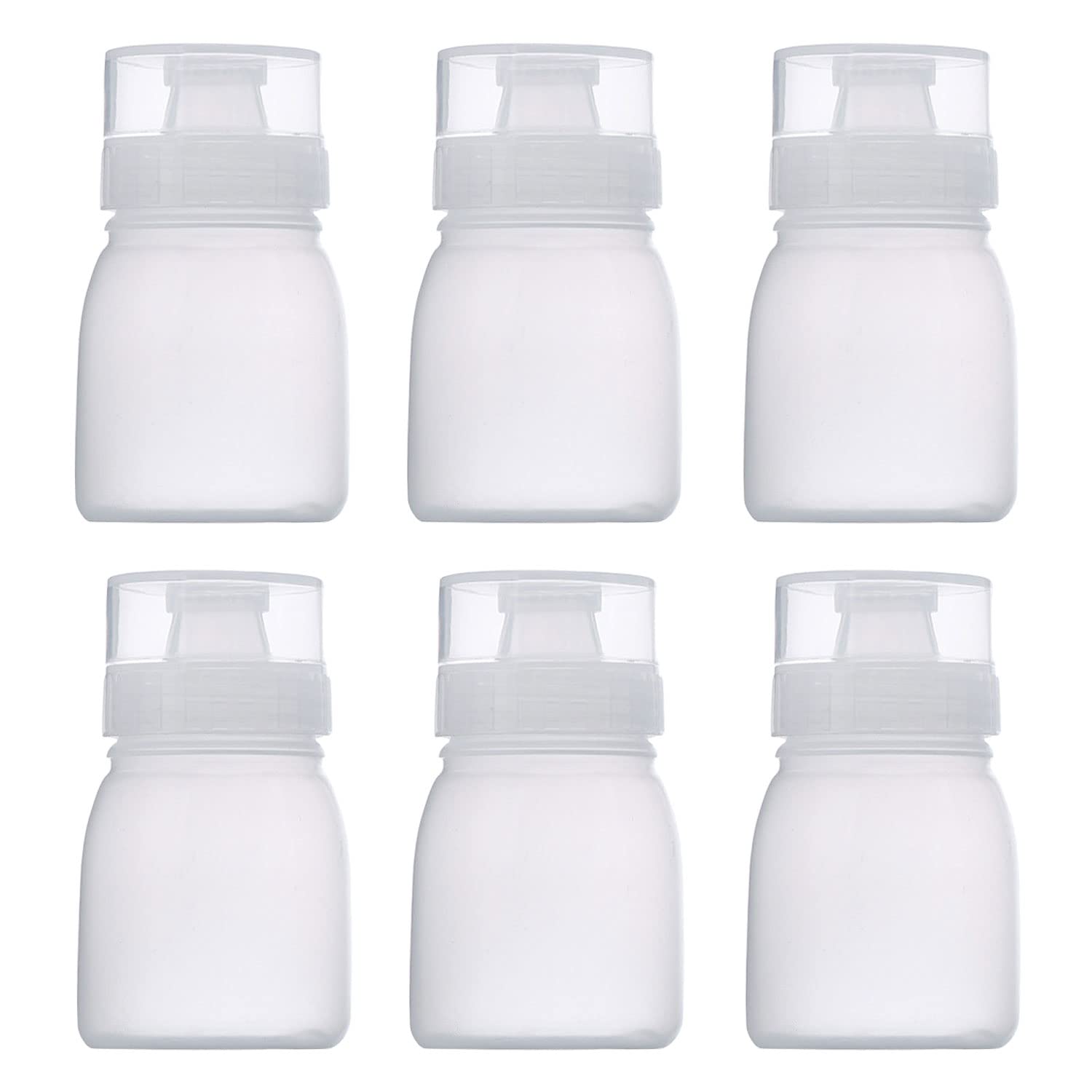 Ramfiyn Condiment Porous Squeeze Bottles, Small Salad Dressing Container, Squeeze Bottles For Sauces, Multi-Nozzle Salad Squeeze