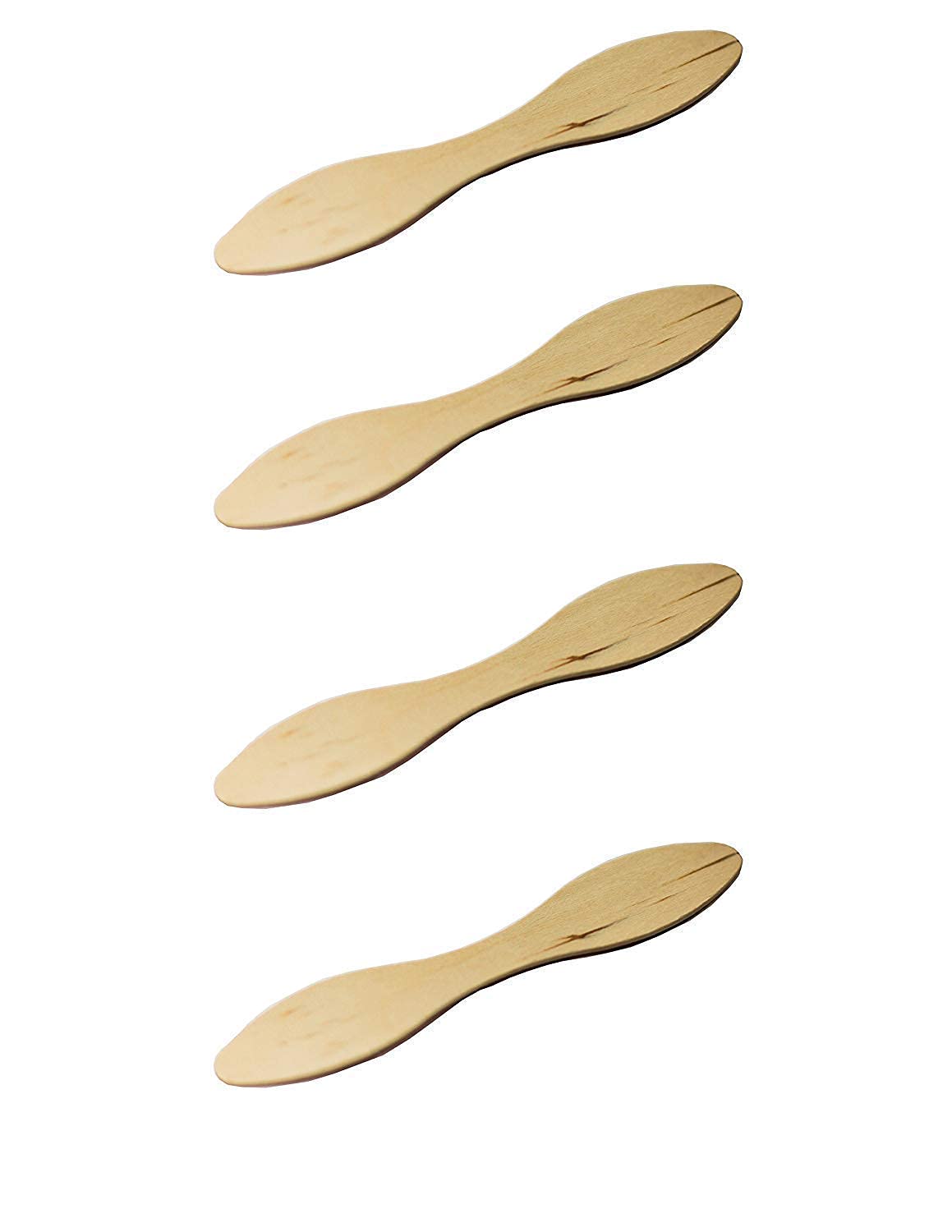 Concession Essentials 500 Count Wooden Biodegradable Tasting Spoons - 5 Inch Eco Friendly Taster Spoons - Perfect For Sampling F