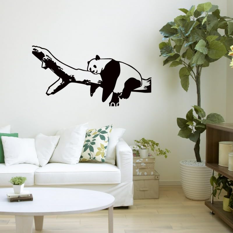 GADGETS WRAP Wall Decal Vinyl Sticker Lazy Panda Lovely for Office Home Wall Decoration